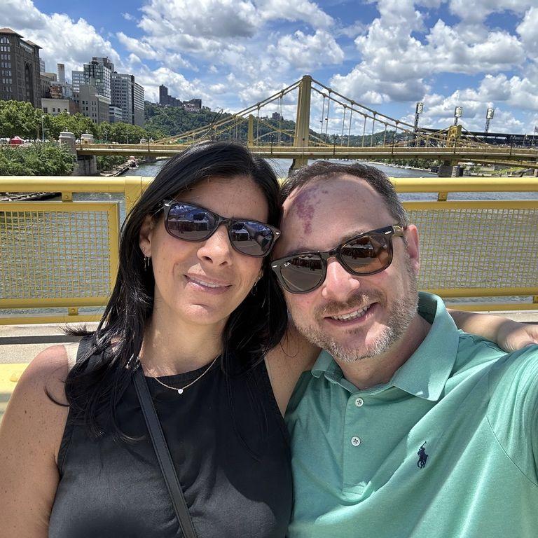 Just realized a bunch of these photos are in non-Pittsburgh places. Figured we should include one of us enjoying the beautiful city we live in!