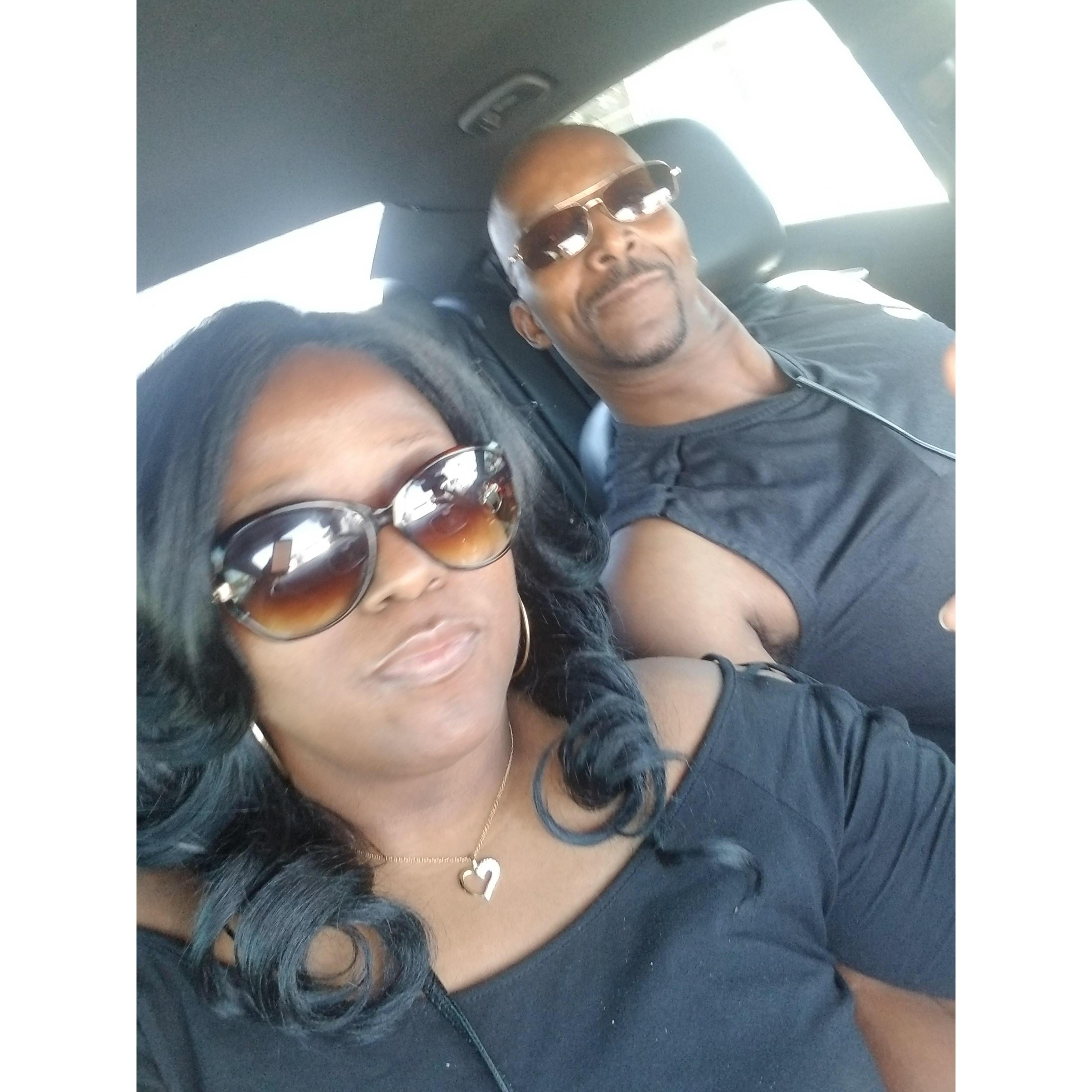 On our way to L.A. County Fair for our 1 Year Anniversary.  September 22, 2019