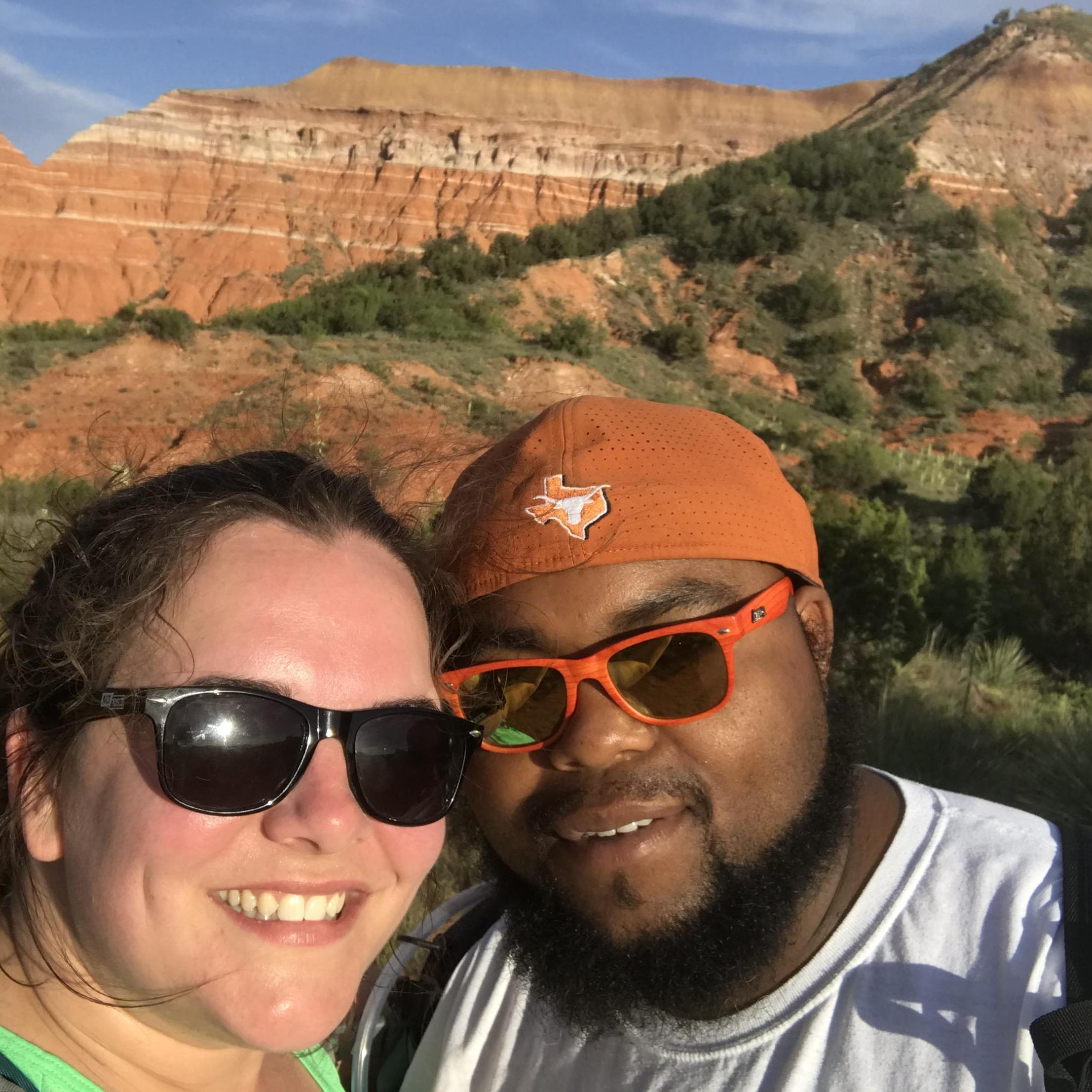 Our first trip after we were engaged, Palo Duro Canyon