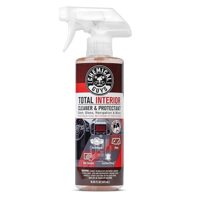 Chemical Guys SPI22516 Total Interior Cleaner & Protectant (Safe on Dash, Leather, Vinyl, Plastics, Trim, Glass, Fabric & More), 16 fl oz (Black Cherry Scent)