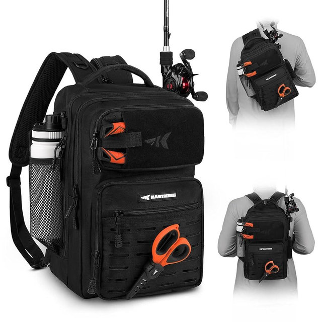 KastKing BlowBak Tactical Sling Tackle Bag-Lightweight Fishing Backpack Storge Fishing Gear and Equipment,Gift for Men