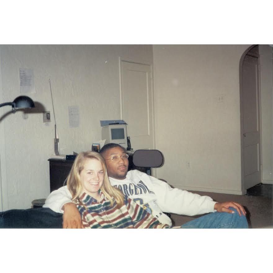 Robert's sparsely decorated apartment as a graduate student.