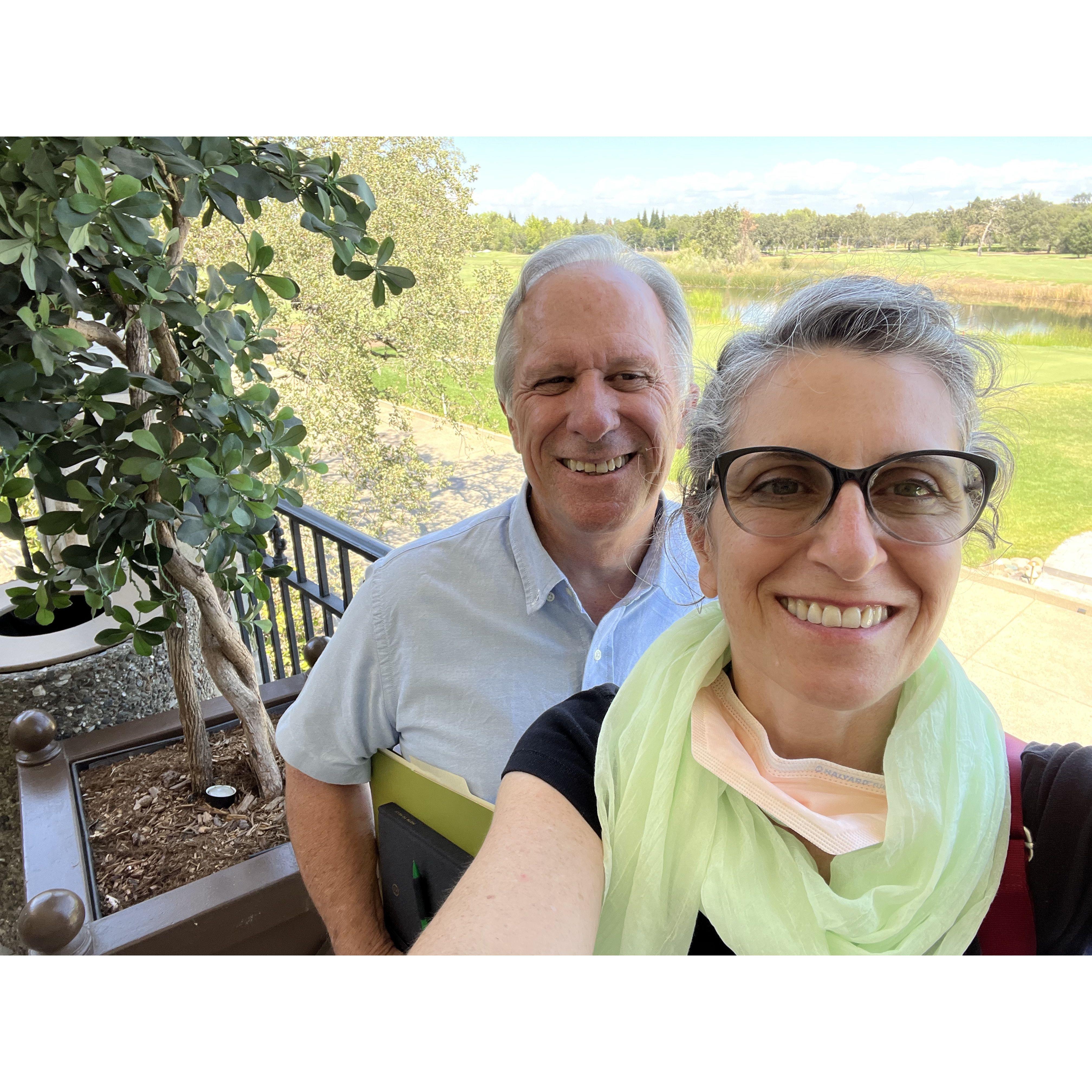 Out visiting wedding venues. It was starting to become a reality.