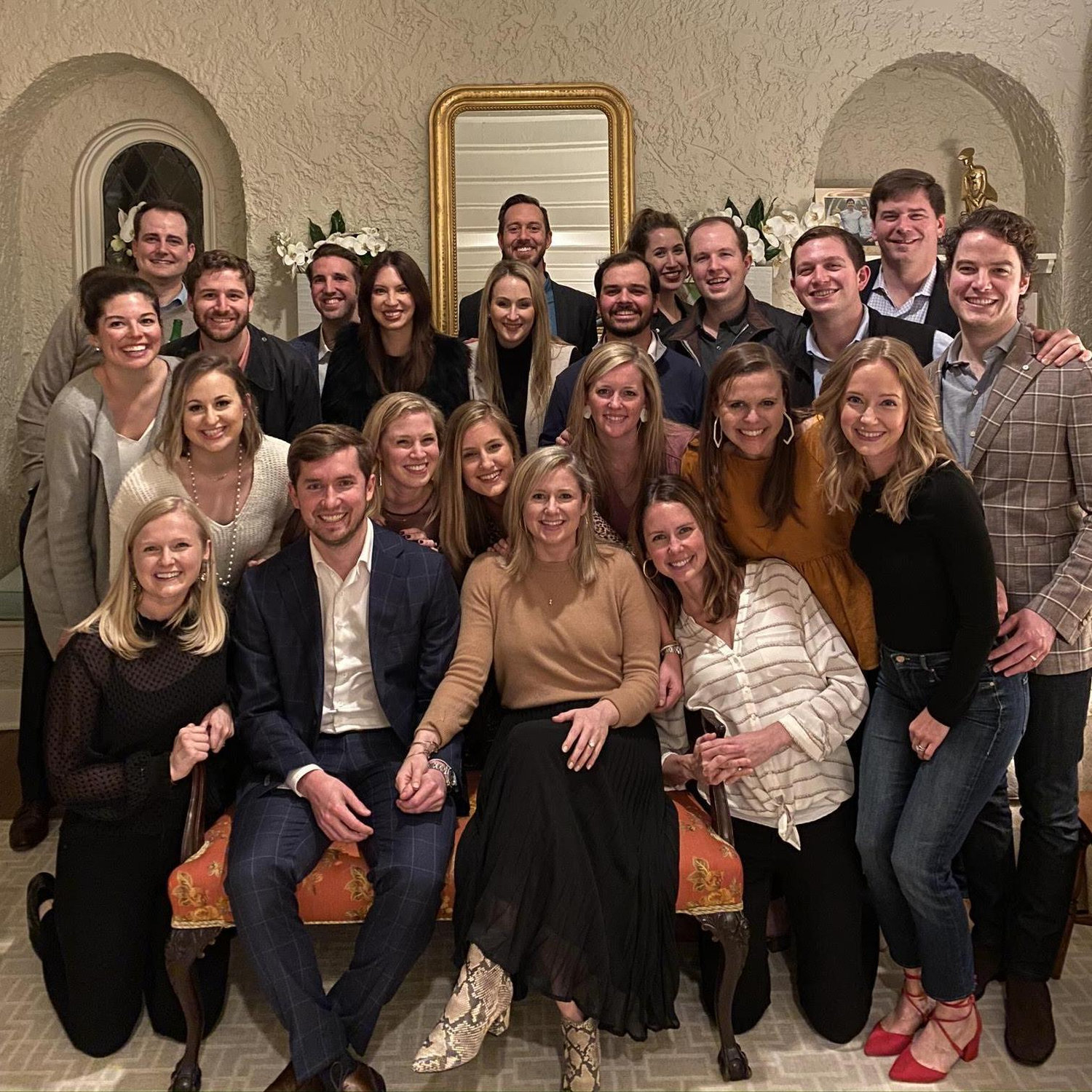 We're engaged! Our amazing friends and family surprised us after the proposal to celebrate!