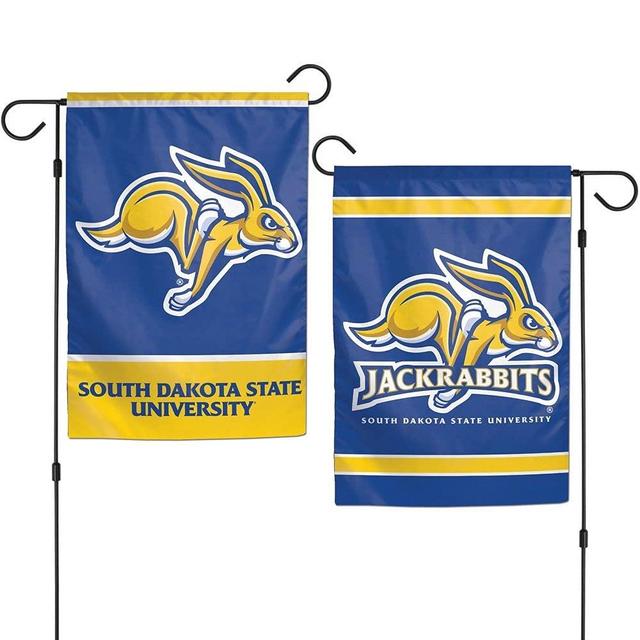 South Dakota State Jackrabbits 12.5” x 18" Double Sided Yard and Garden College Banner Flag Is Printed in the USA,