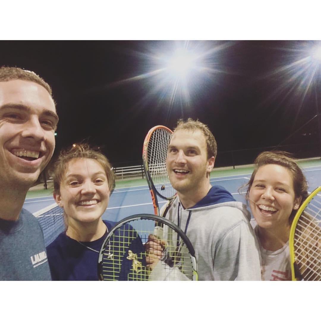 Enjoying a favorite Covenant activity. Covenant College, 2015.
