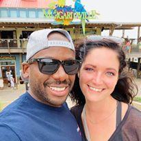 Enjoying a meal in Destin, FL!