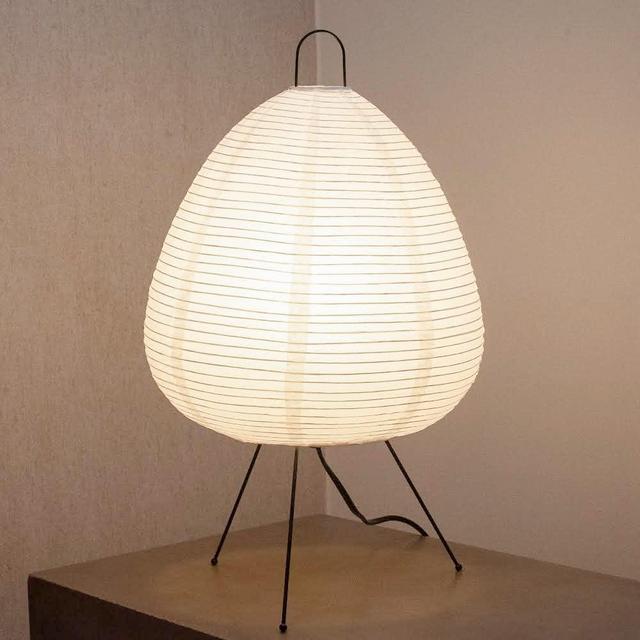 Nogy Noguchi Style Paper Lamp • Akari Lantern Lamp • Rice Paper Lamp • Table Lamp • Japanese Lamp • Bedside Cool Lamp • White Paper Lantern (Table Lamp)