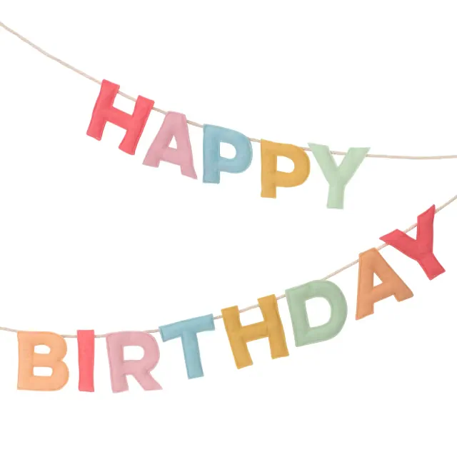 Meri Meri Felt Happy Birthday Garland