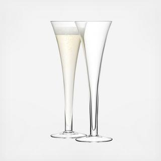 Bar Hollow Stem Champagne Flute, Set of 2