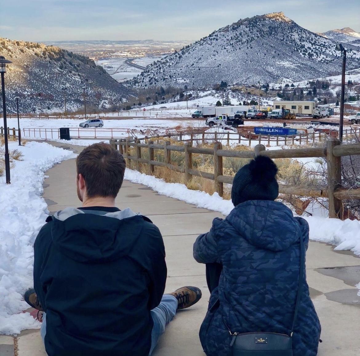 Hannah and Kyle’s first picture together at Red Rocks, Denver Colorado