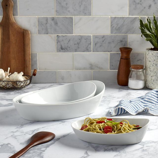 Bicher Oval 12 fl oz. 3-Piece Serving Bowl