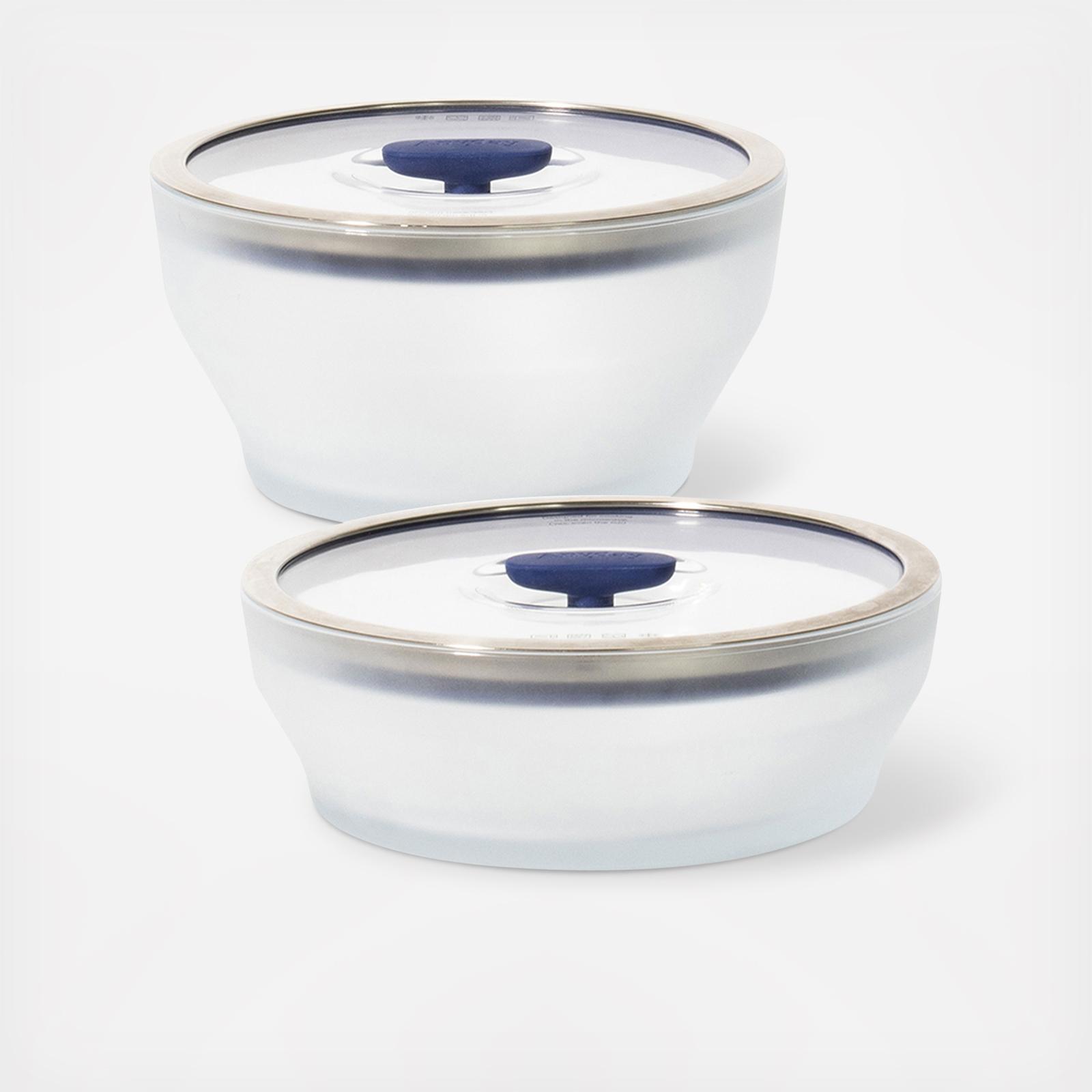 Anyday, 4-Piece Frosted Glass Large Cookware & Storage Set | Zola