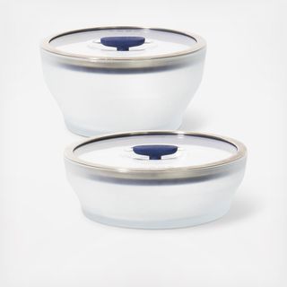 4-Piece Frosted Glass Large Cookware & Storage Set
