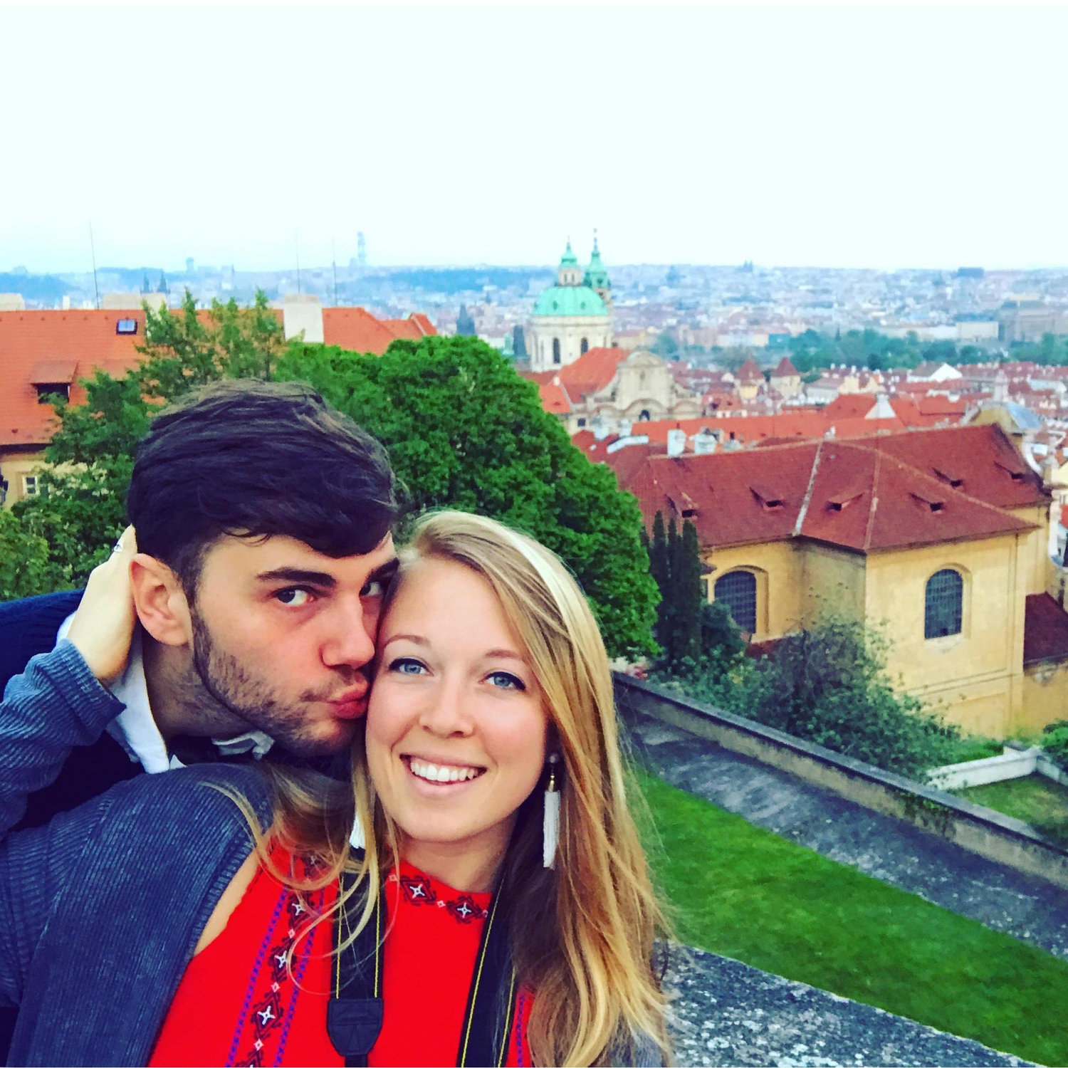 Walking the streets of Prague on Alex’s Birthday