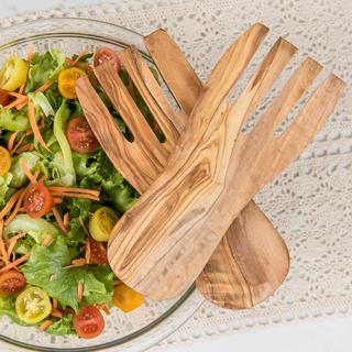 Olive Wood Salad Servers