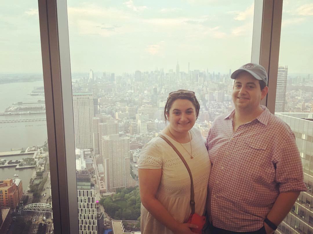 From the employee observation deck of the Freedom Tower.