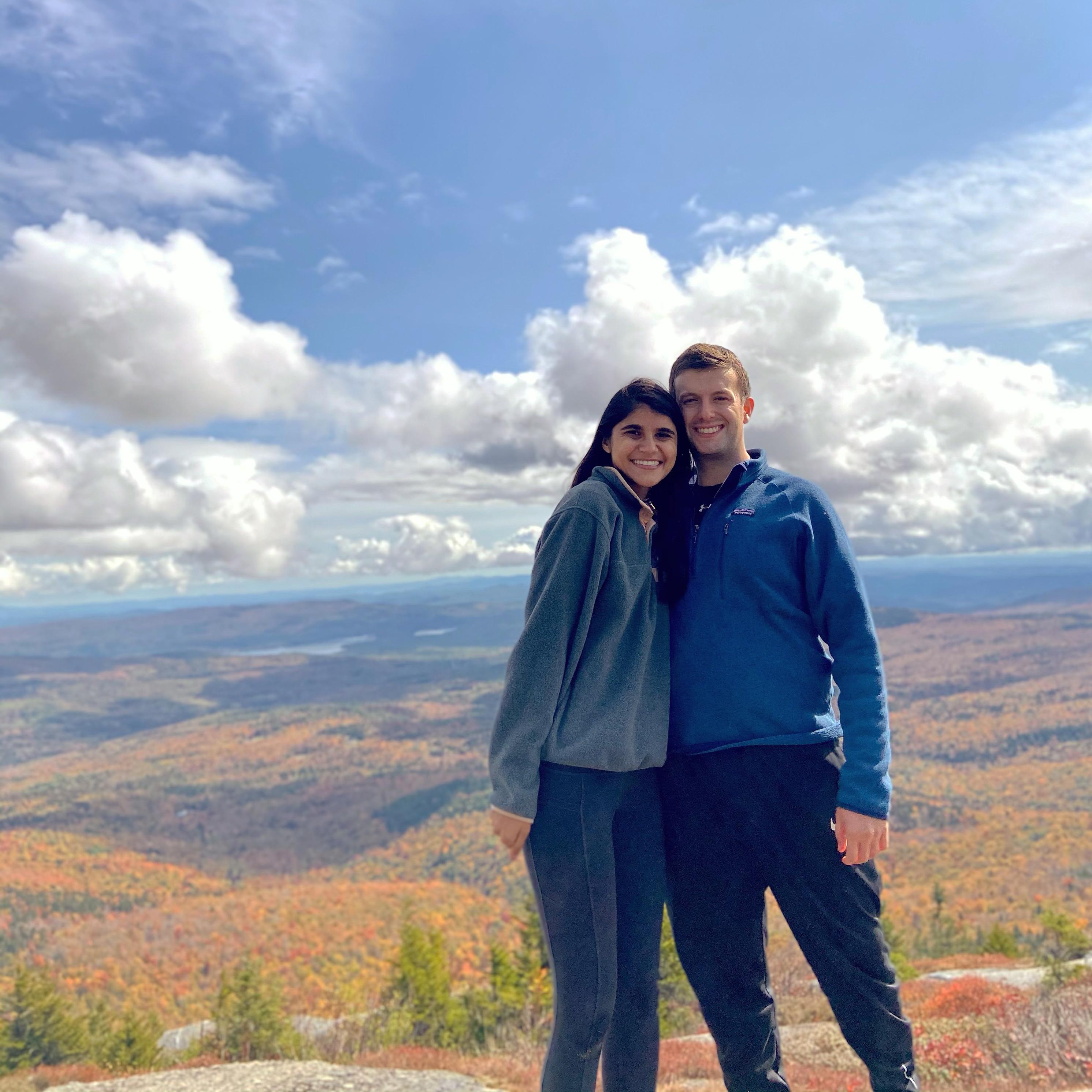 View from Mount Cardigan in the fall.