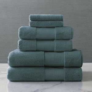 Frontgate Resort Collection Bath Towels, Set of Six in Deep Teal