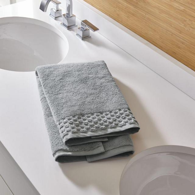 Zero Twist Quick Dry Grey Hand Towel