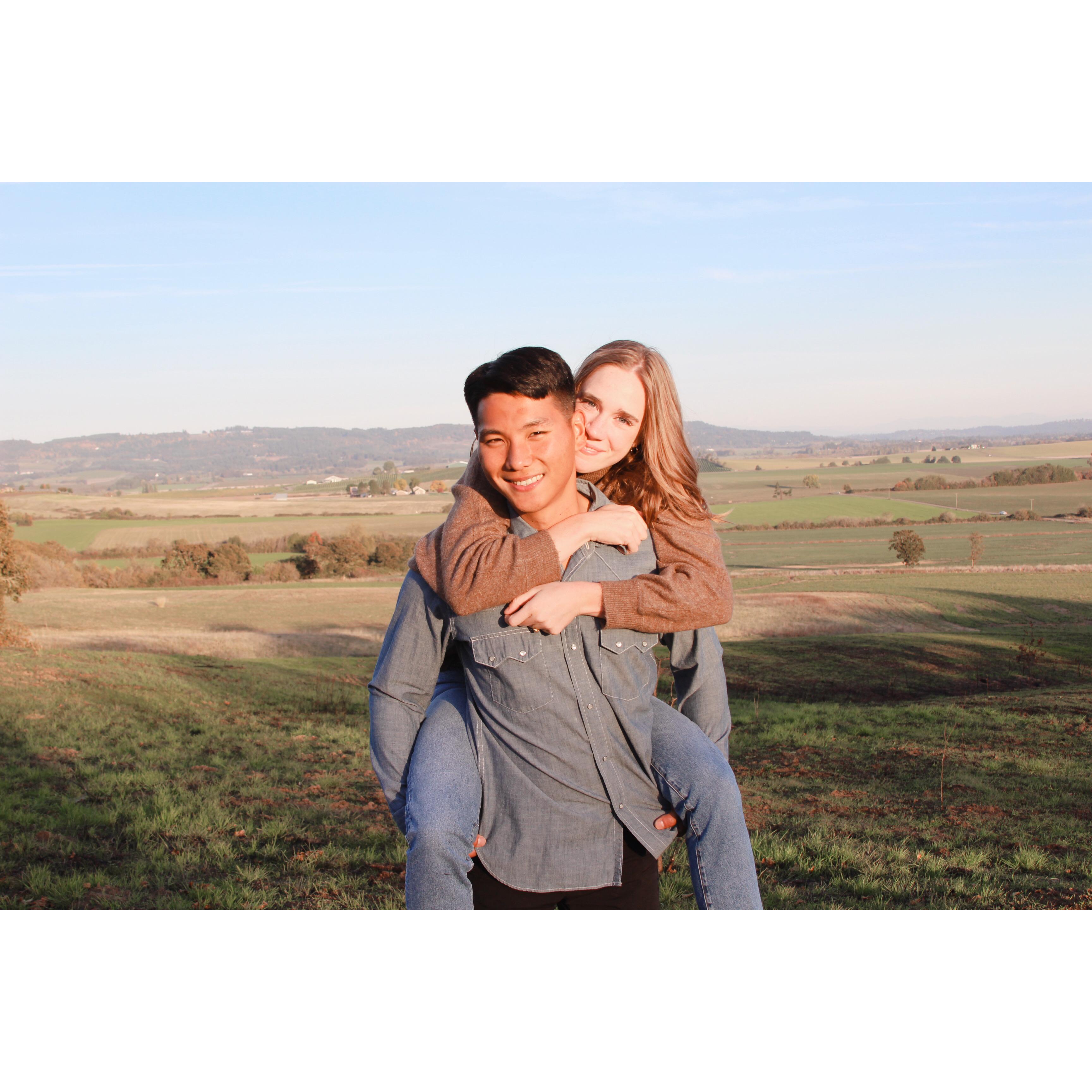 You don't know this, but giving Hope piggy back rides is harder than we make it look.
