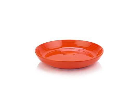 Fiesta® Luncheon Bowl Plate (8.5") – Durable Ceramic, Lead-Safe, Dishwasher/Microwave/Oven Safe – Made in USA Dinnerware - Poppy