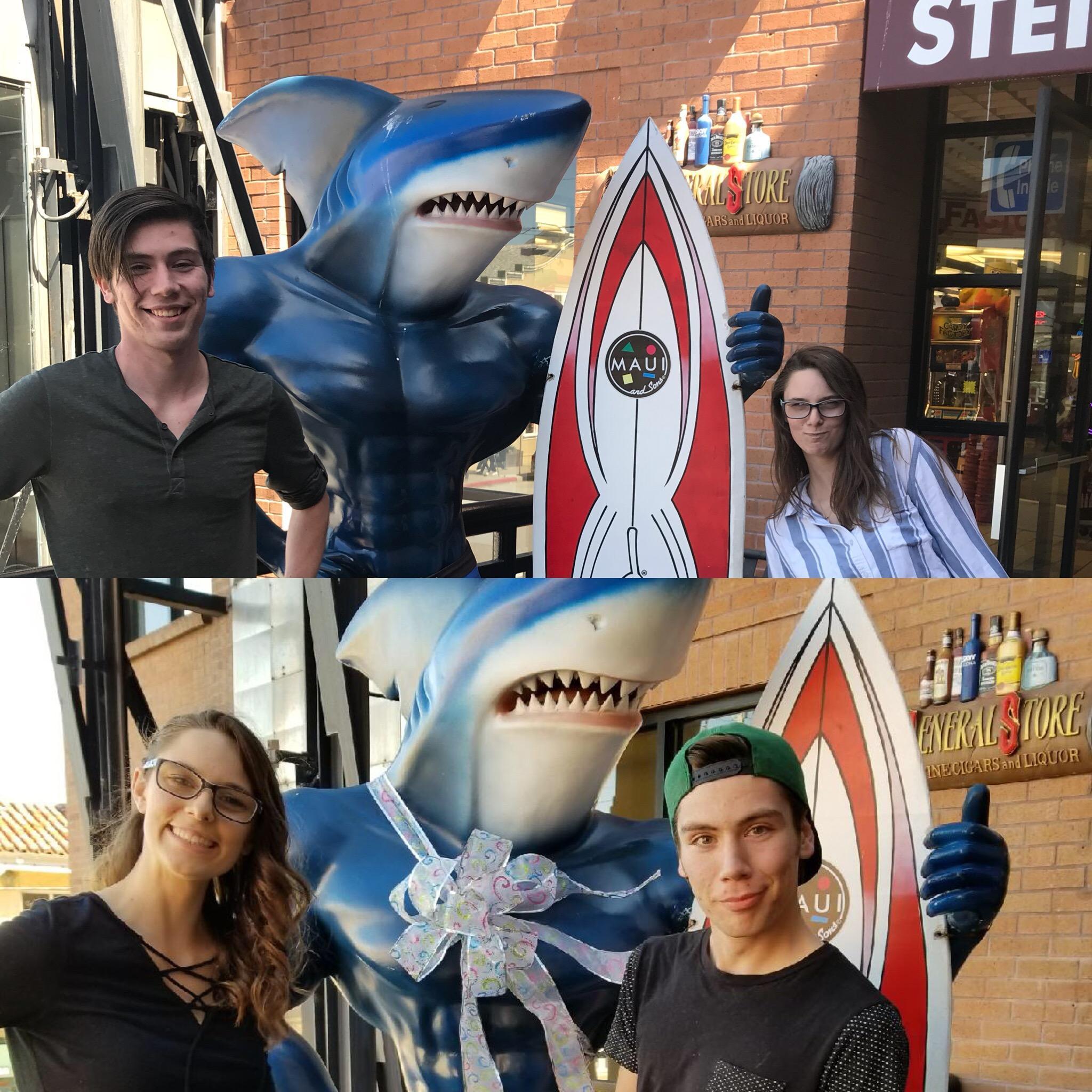 We can never take a serious picture!