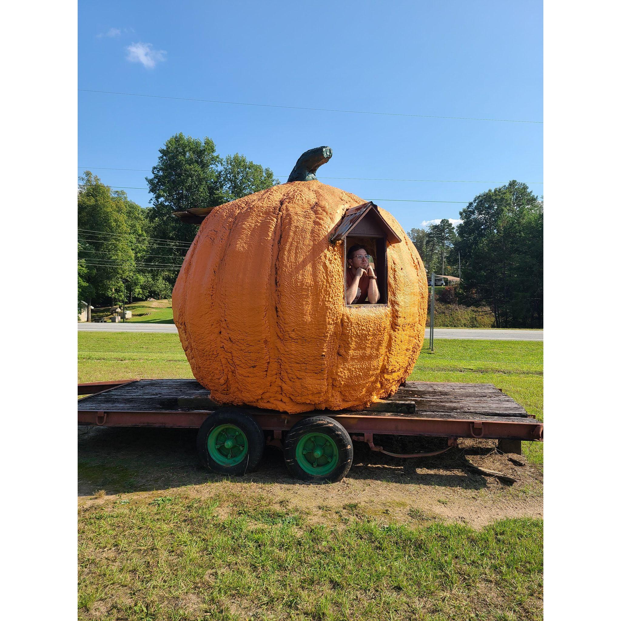 The legendary pumpkin that can be found at the "Pumpkintown Moutain Opry"