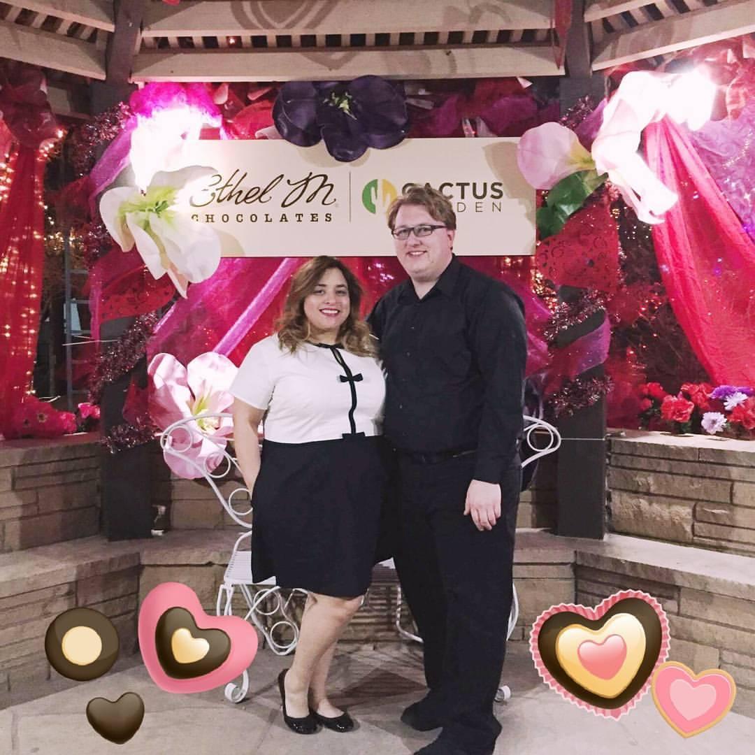 Our first Valentine's Day at Ethel M. We make sure to go every year for Christmas and Valentine's Day. Now it is even more special!