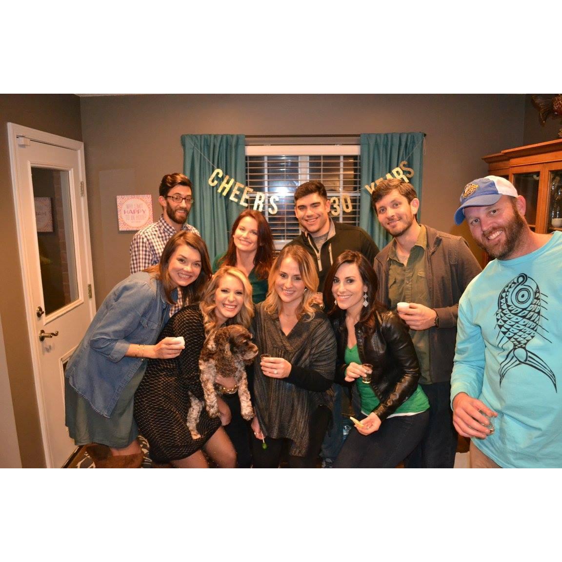 Morgan's 30th birthday party.