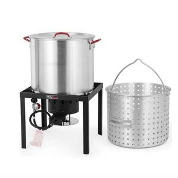 OuterMust 80 qt. Crawfish Boiler Crab Boil Pot and Burner Seafood Boil Pot and Burner with 10 PSI Regulator for Cooking at Tractor Supply Co
