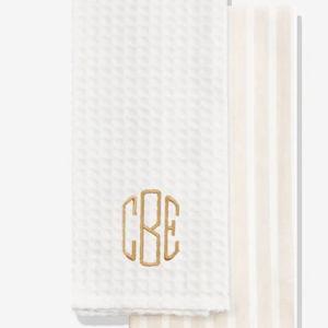 Monogrammed Dish Towel Set