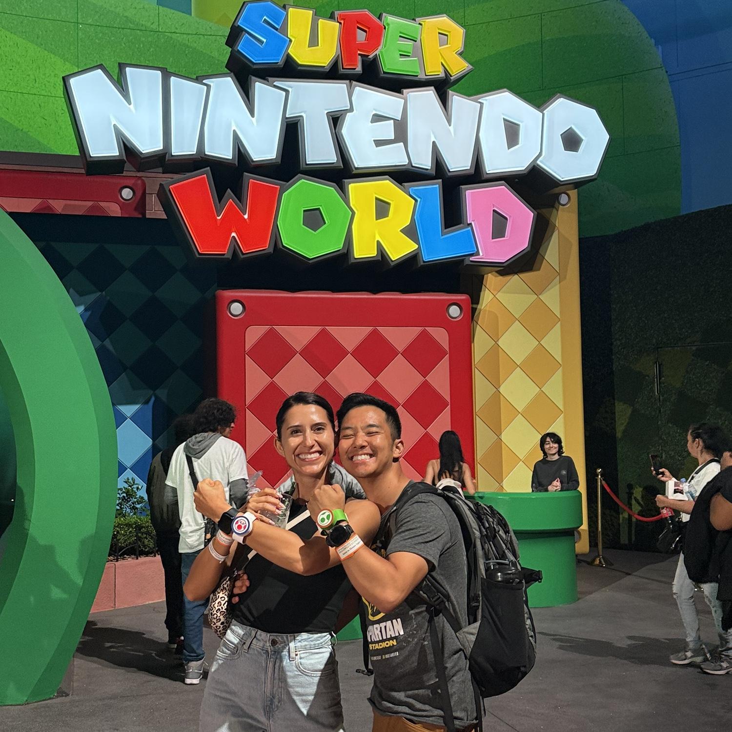 Team Zapata-Lee assembled at Super Nintendo World