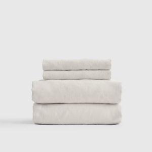 European Linen Sheet Set in Sand