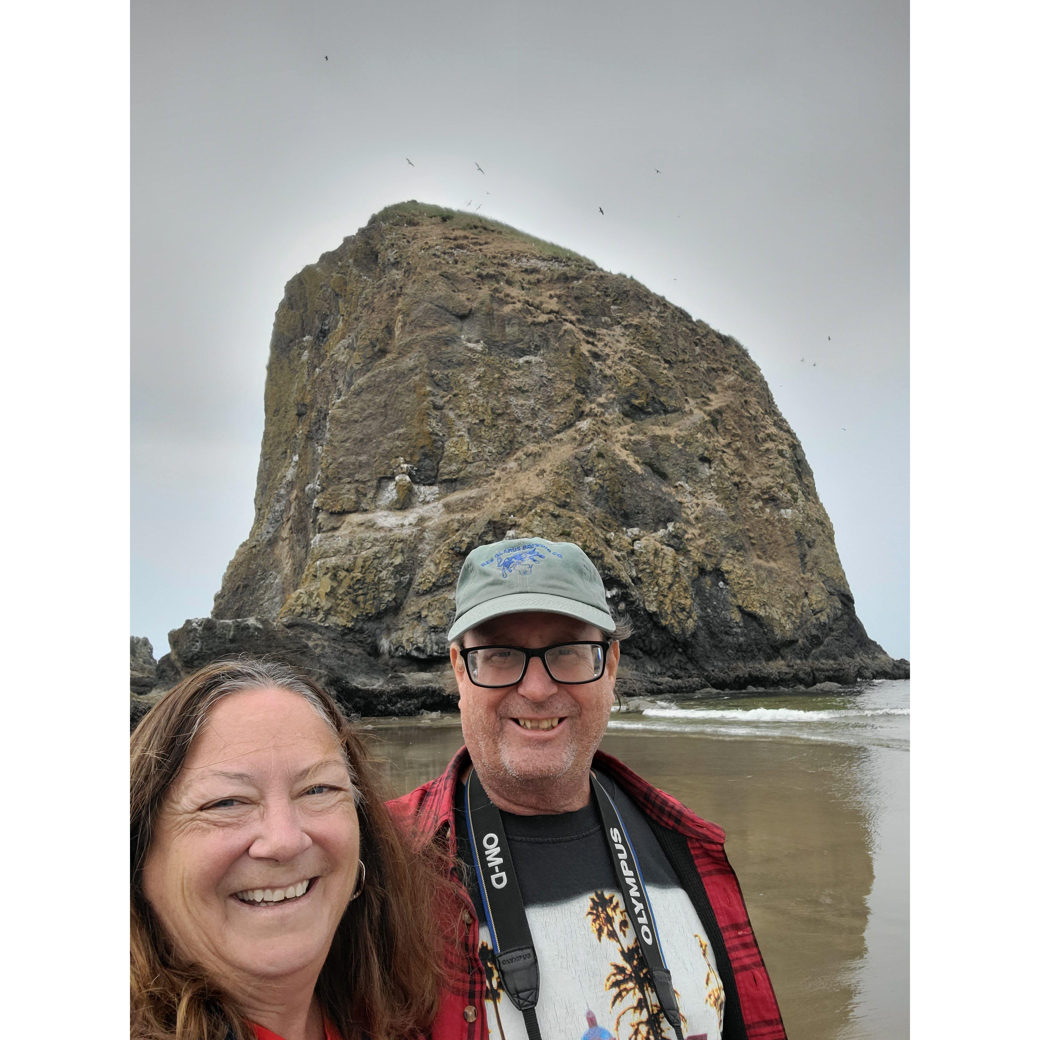 Haystack Rock on the Oregon coast