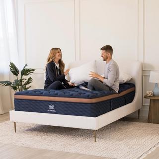 Aurora Luxe Cooling Soft Hybrid Mattress with Cloud Pillow Top