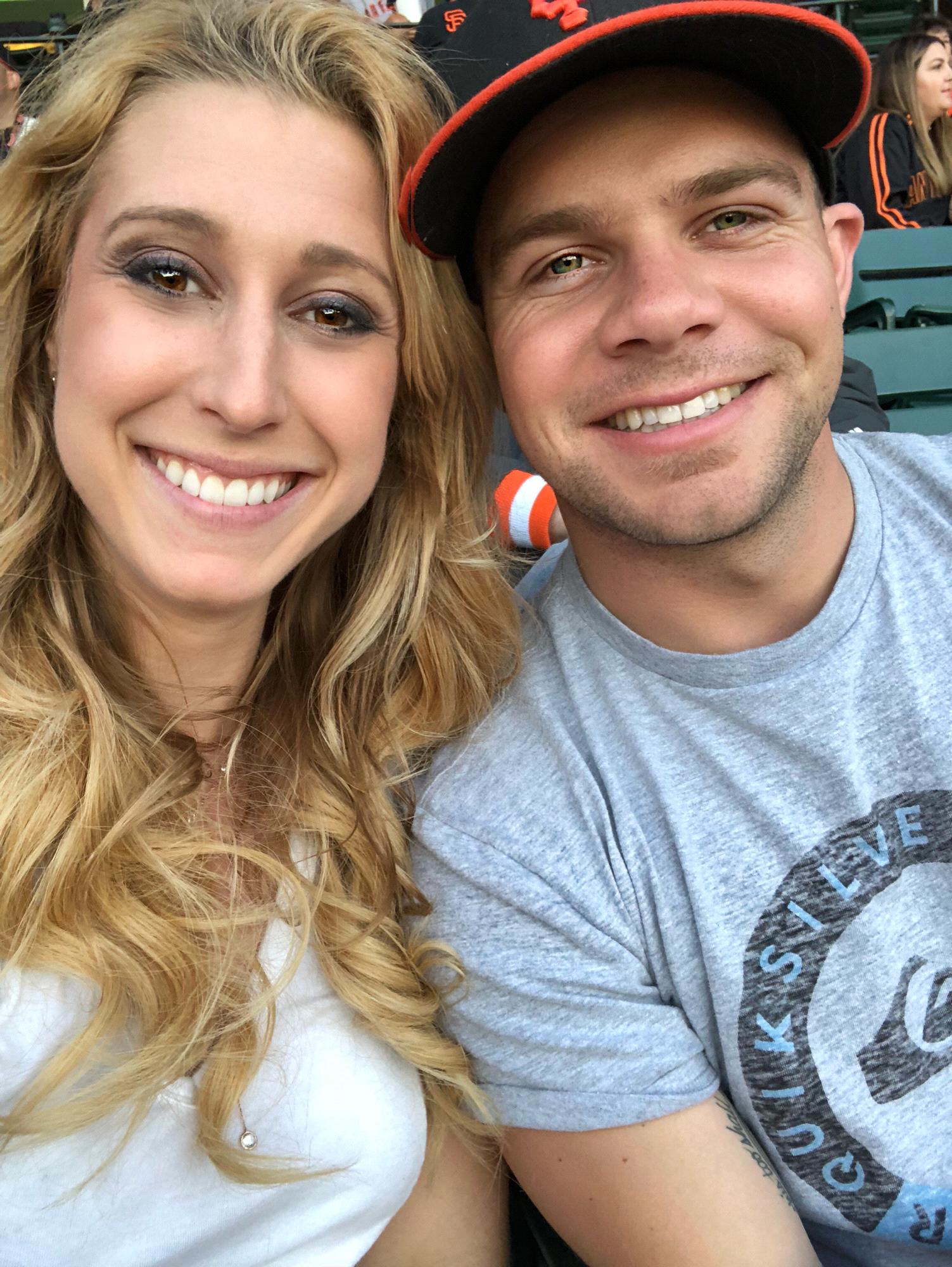 Giant's game right after we found our first home together.