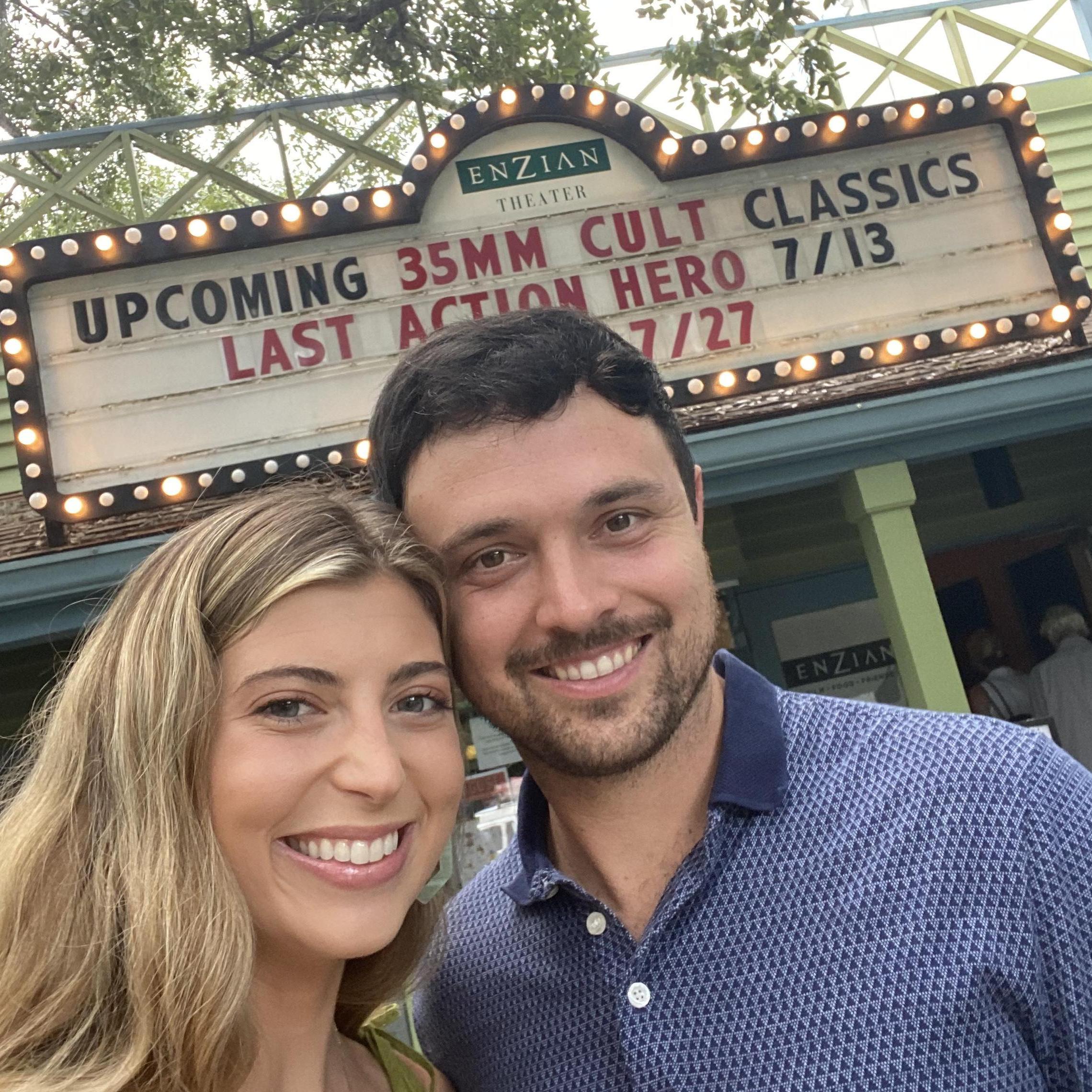 We saw a movie at the Enzian theater!