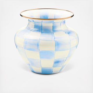 Sky Check Large Vase