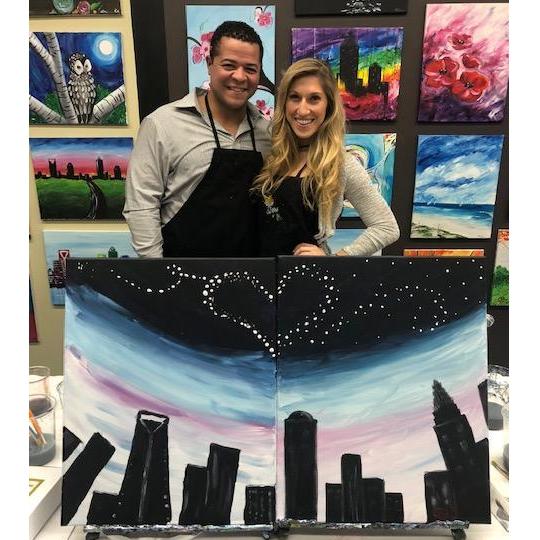 A fun date night project for our first Valentine's Day as Charlotteans- February 2018