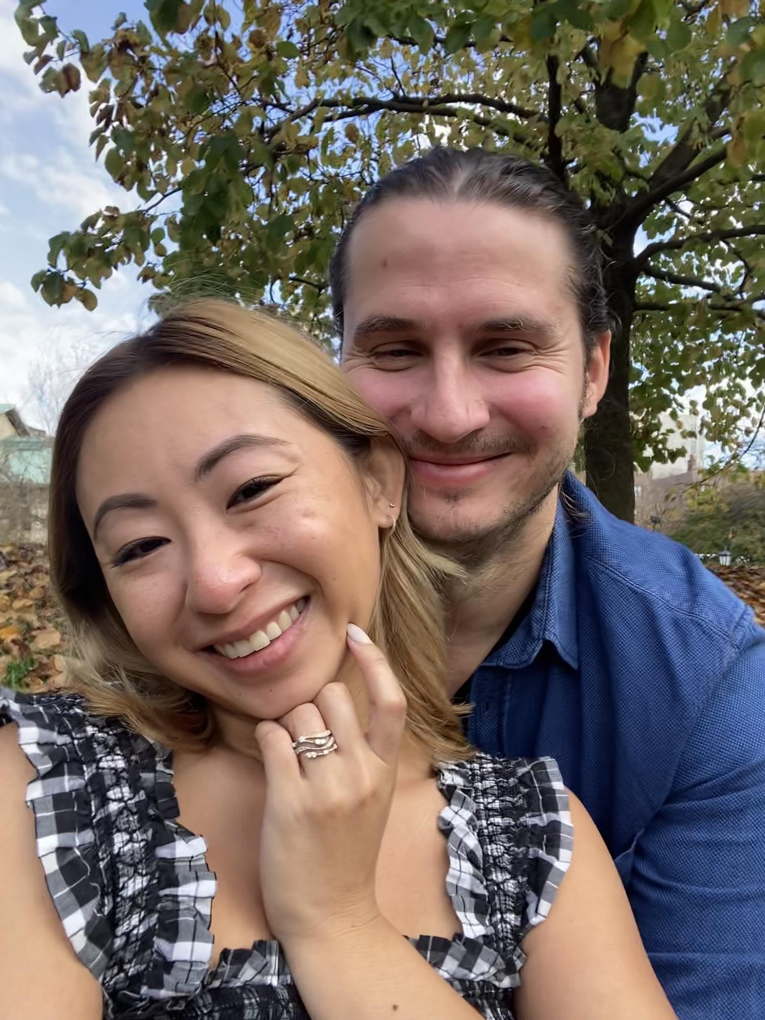 Kevin proposed in the Brooklyn Botanic Garden! | November 2022