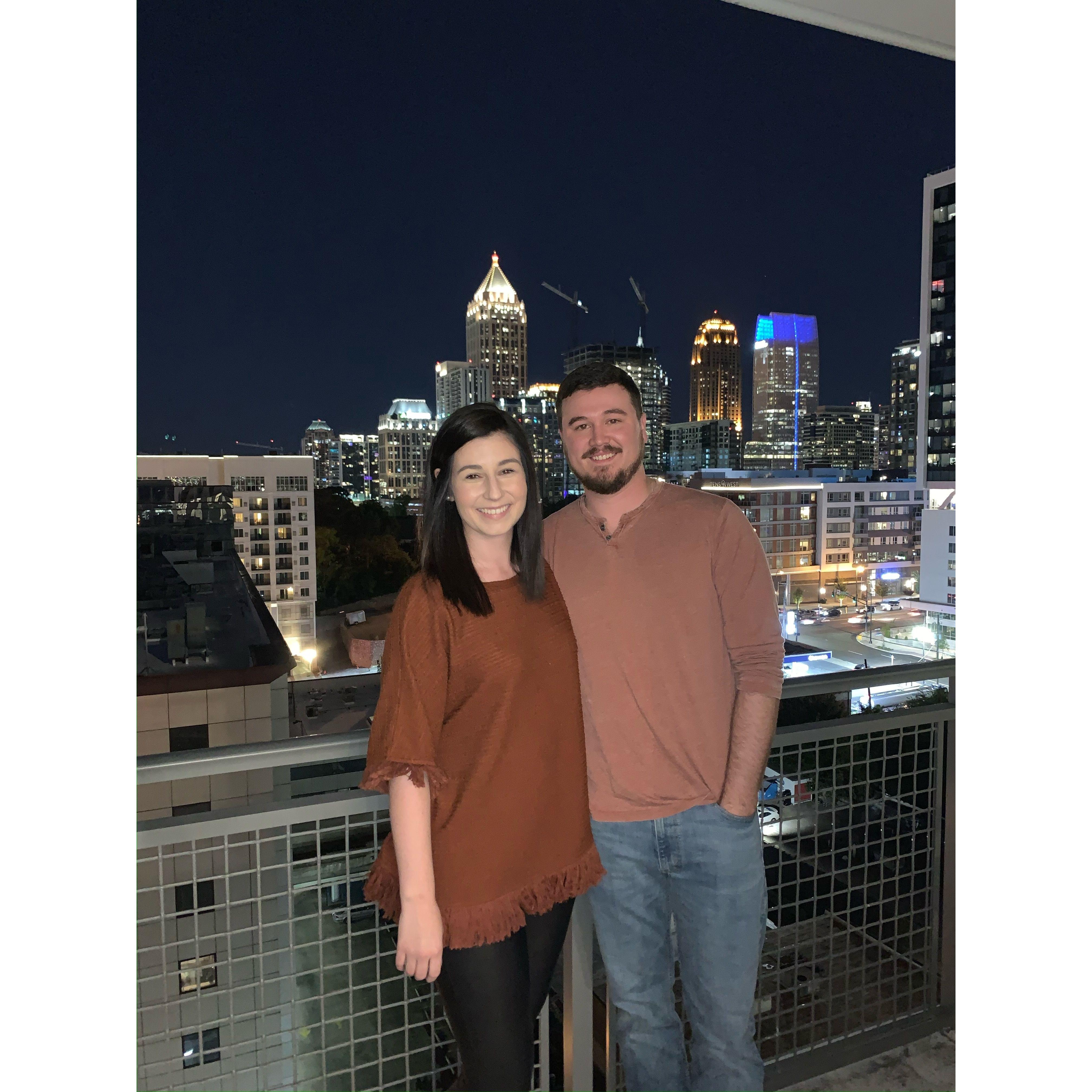 When we started dating I lived in Midtown, and Mark shared the view with his family. Little did he know, I wasn't that fancy!