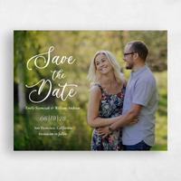 White Wedding Save the Date - Kenton Portrait