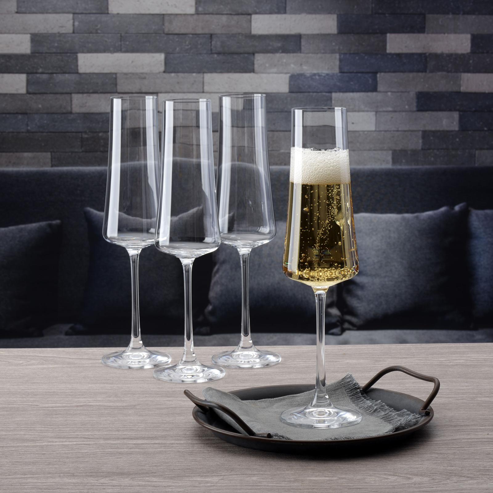 Mikasa Grace 8 oz. Champagne Flutes, Set of 4