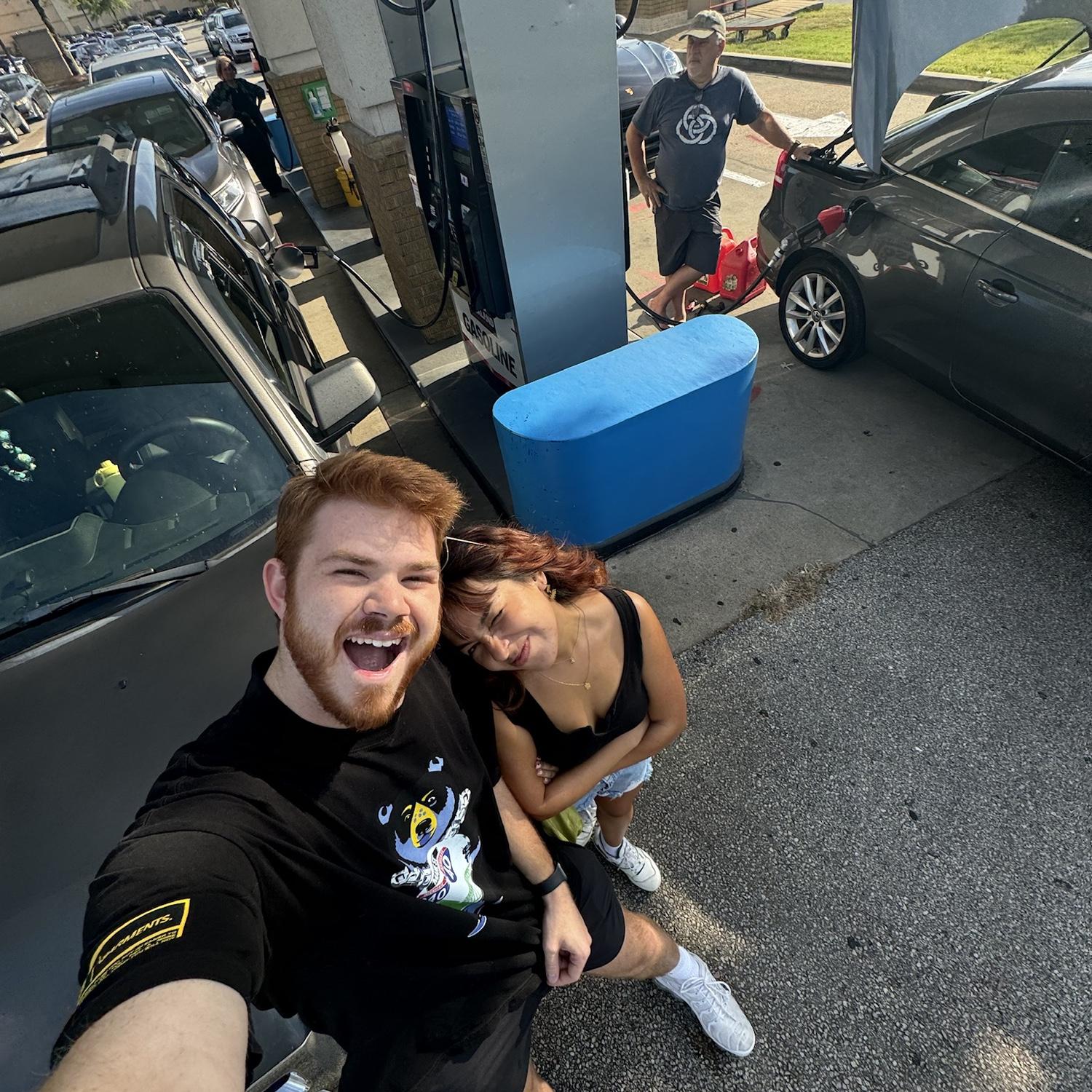 2nd date: Costco trip and running into his FAMILY hahaha Garrison told me he was so happy this day he had to take a photo to remember it - as we have continued to do throughout our relationship <3