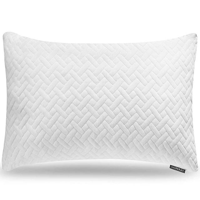 Bed Neck Pillows for Sleeping - Bedding Shredded Memory Foam Firm Pillow - Support Side Sleeper Pillow - Adjustable Loft Washable Removable Cooling Bamboo derived Rayon Pillowcase
