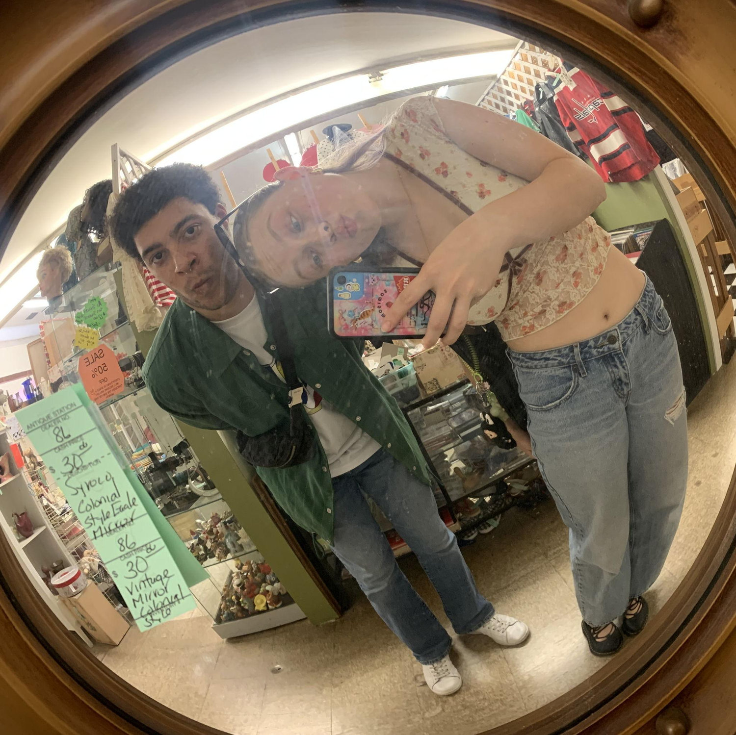 We always love a good trip to the antique mall at the orange circle