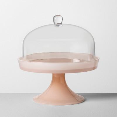 Milk Glass Cake Stand with Cloche - Hearth & Hand™ with Magnolia