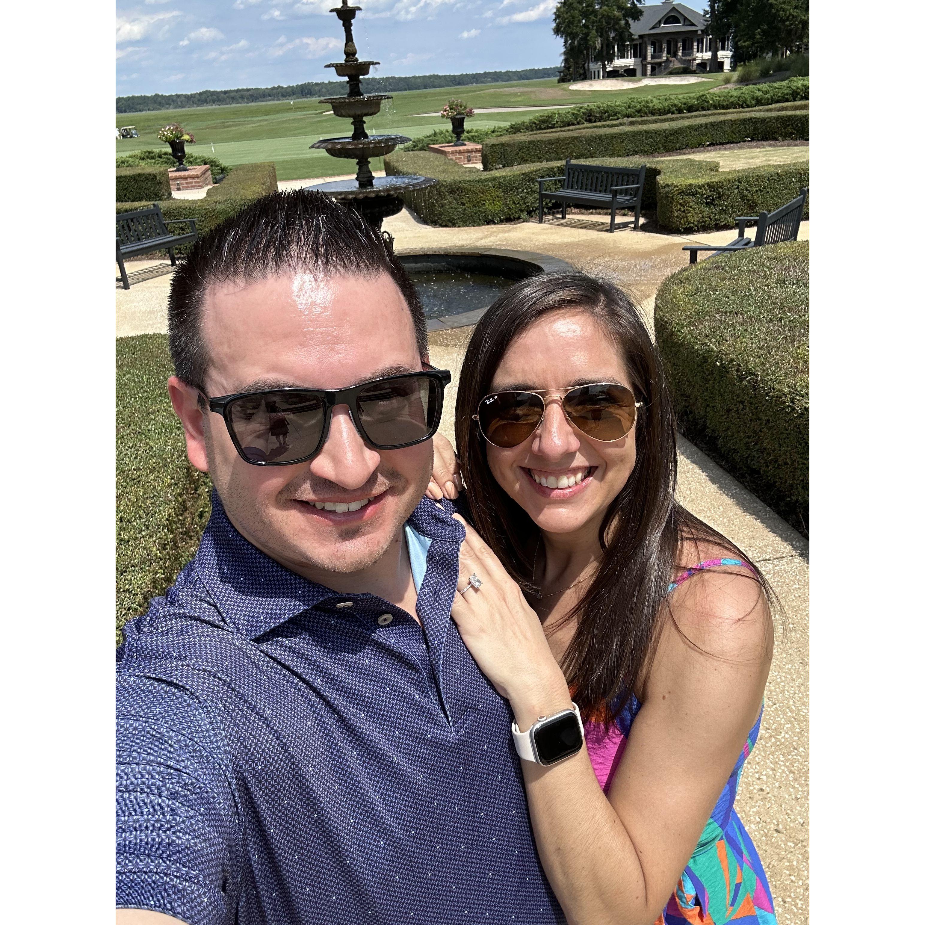 Shortly after Alex proposed - August 28, 2025!