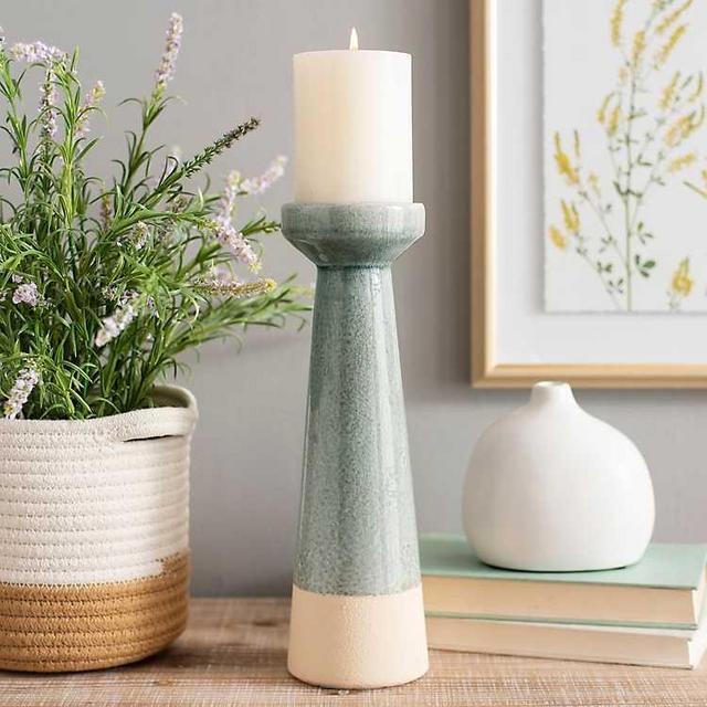 Ceramic Candle Holder- 12 in